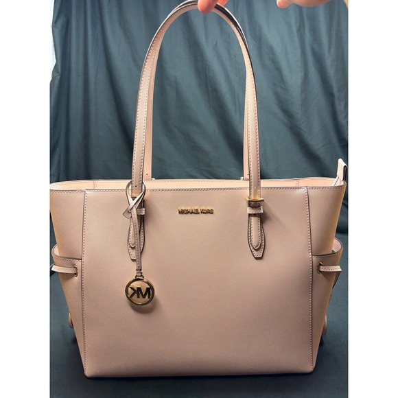 Michael Kors Handbags - Michael Kors Gilly Large Drawstring Travel Tote Powder Blush Leather 35S1G2GT7L